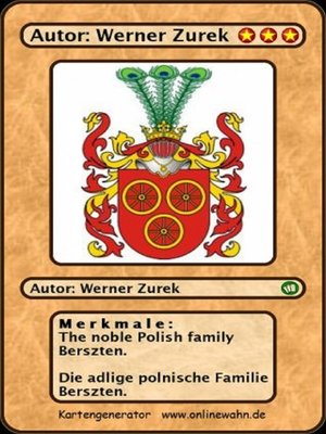 cover image of The noble Polish family Berszten. Die adlige polnische Familie Berszten.